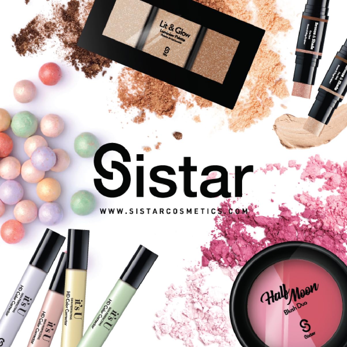 Sistar Half Moon Blush Duo Color Flushed Ultra Pigment Blendable (Rosy Cheeks) Beauty & Personal Care Sistar