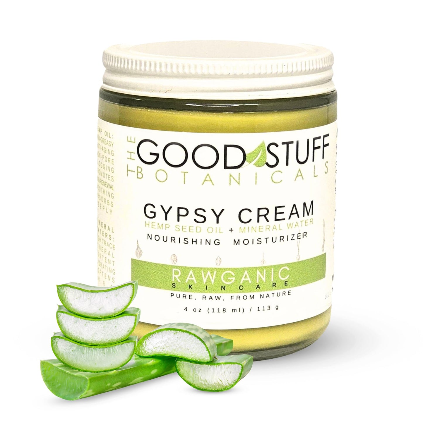 The Good Stuff Botanicals Gypsy Cream | Body and Face Moisturizer for Dry Skin | Daily Moisturizer | Fragrance Free | Organic Hemp oil and Hot Spring Beauty & Personal Care The Good Stuff Botanicals