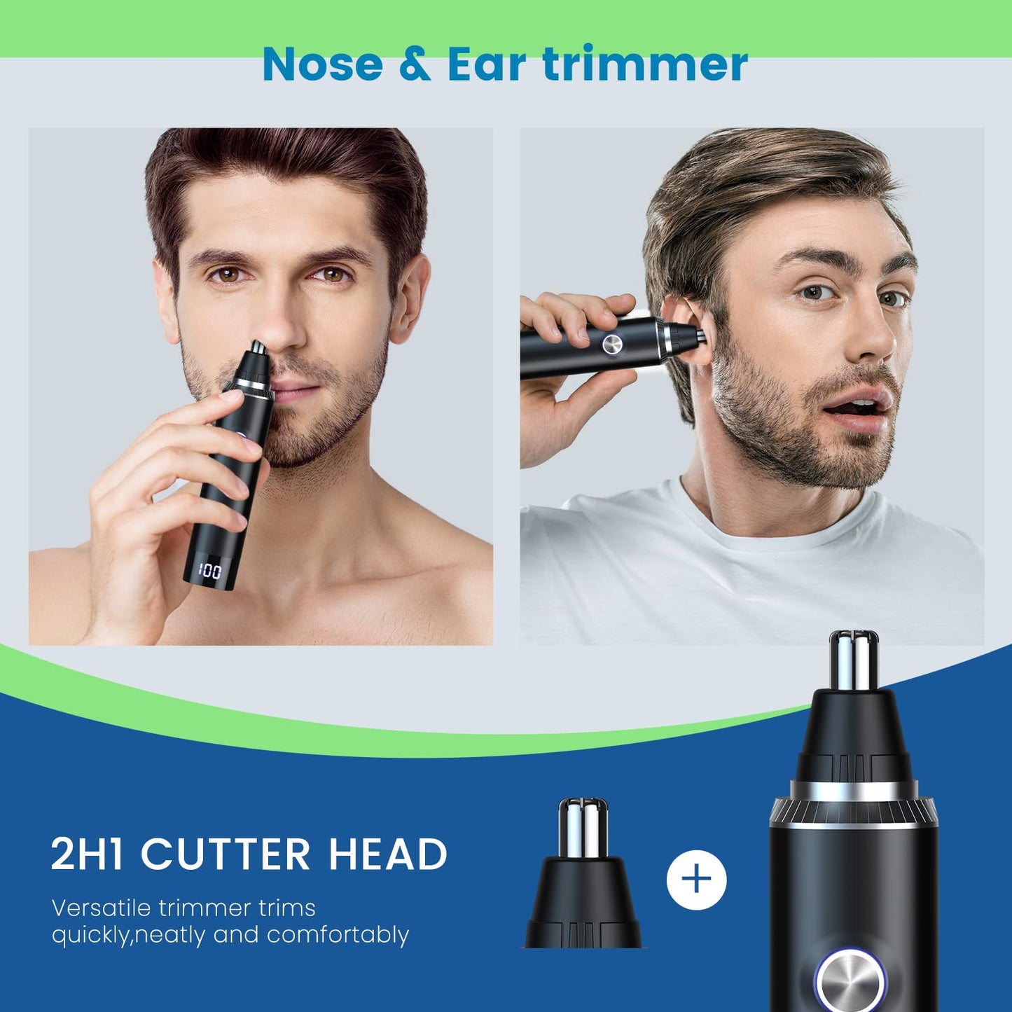 Ear and Nose Hair Trimmer for Men Women, 2026 Professional Painless USB Rechargeable Eyebrow & Facial Hair Trimmer, 13,000 RPM Precision Tool Beauty and Personal Care Yinowt