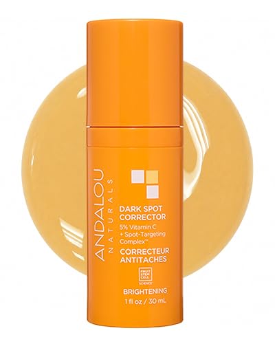 Andalou Naturals Dark Spot Corrector With Vitamin C | Face Serum for Uneven Skin Tone, Boost Radiance & Reduce Wrinkles | Pomegranate Stem Cells Beauty & Personal Care Andalou Naturals
