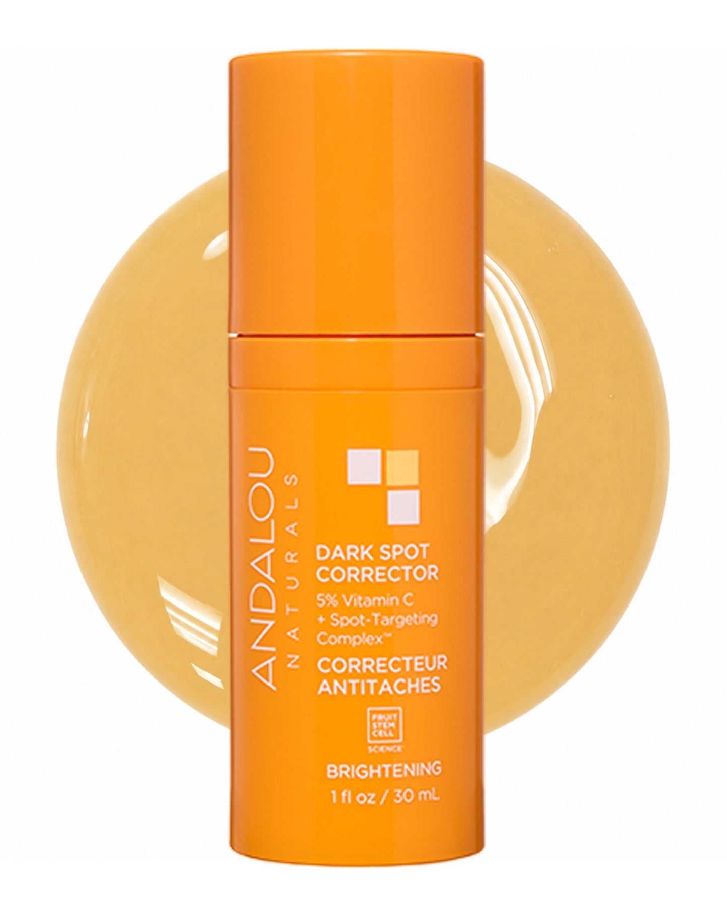 Andalou Naturals Dark Spot Corrector With Vitamin C | Face Serum for Uneven Skin Tone, Boost Radiance & Reduce Wrinkles | Pomegranate Stem Cells Beauty & Personal Care Andalou Naturals