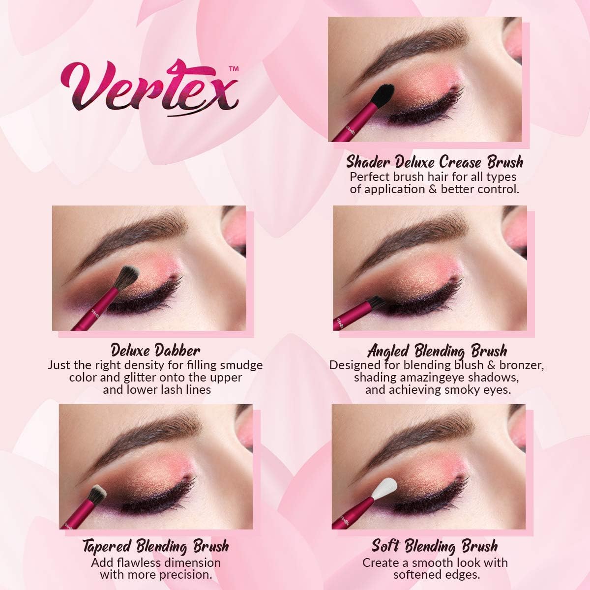 Eye Shadow Blending Brush Eyeshadow Makeup Brushes Beauty & Personal Care Vertex