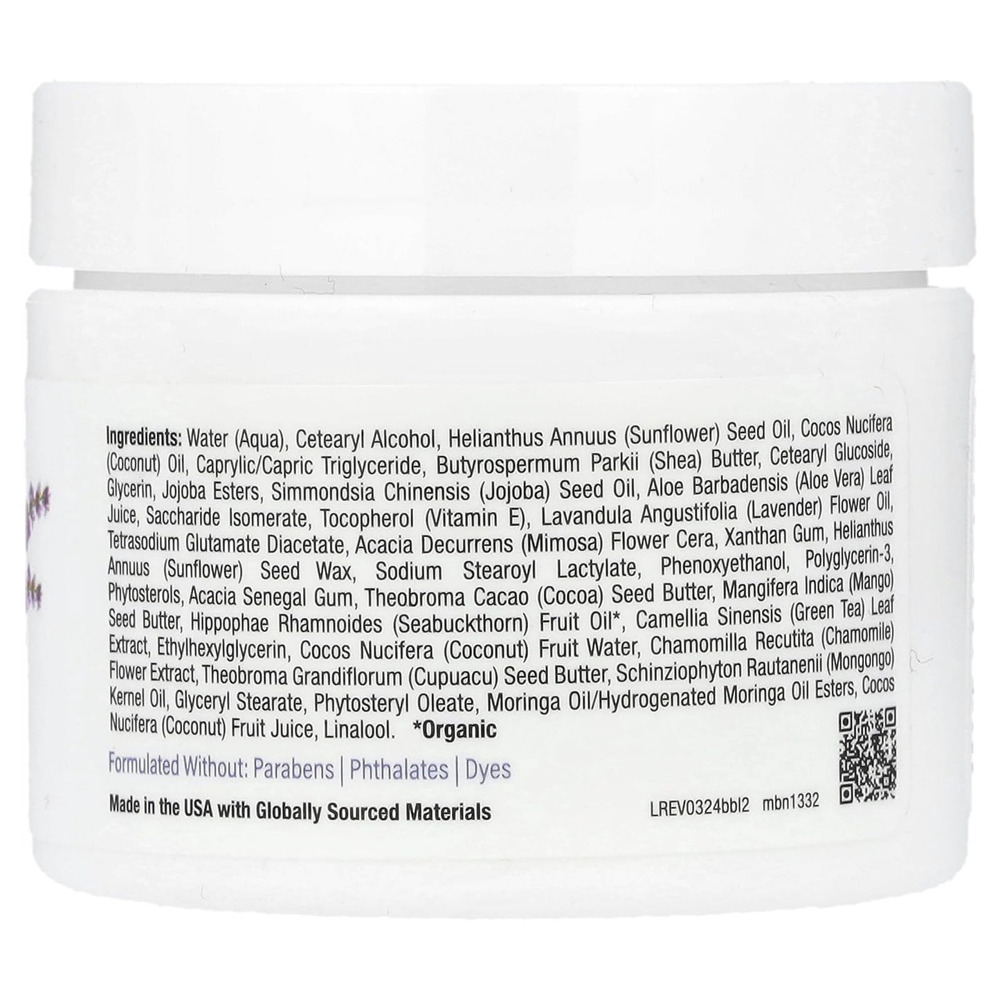 MILD BY NATURE Lavender Body Butter, 2 oz (57 g) Beauty & Personal Care MILD BY NATURE