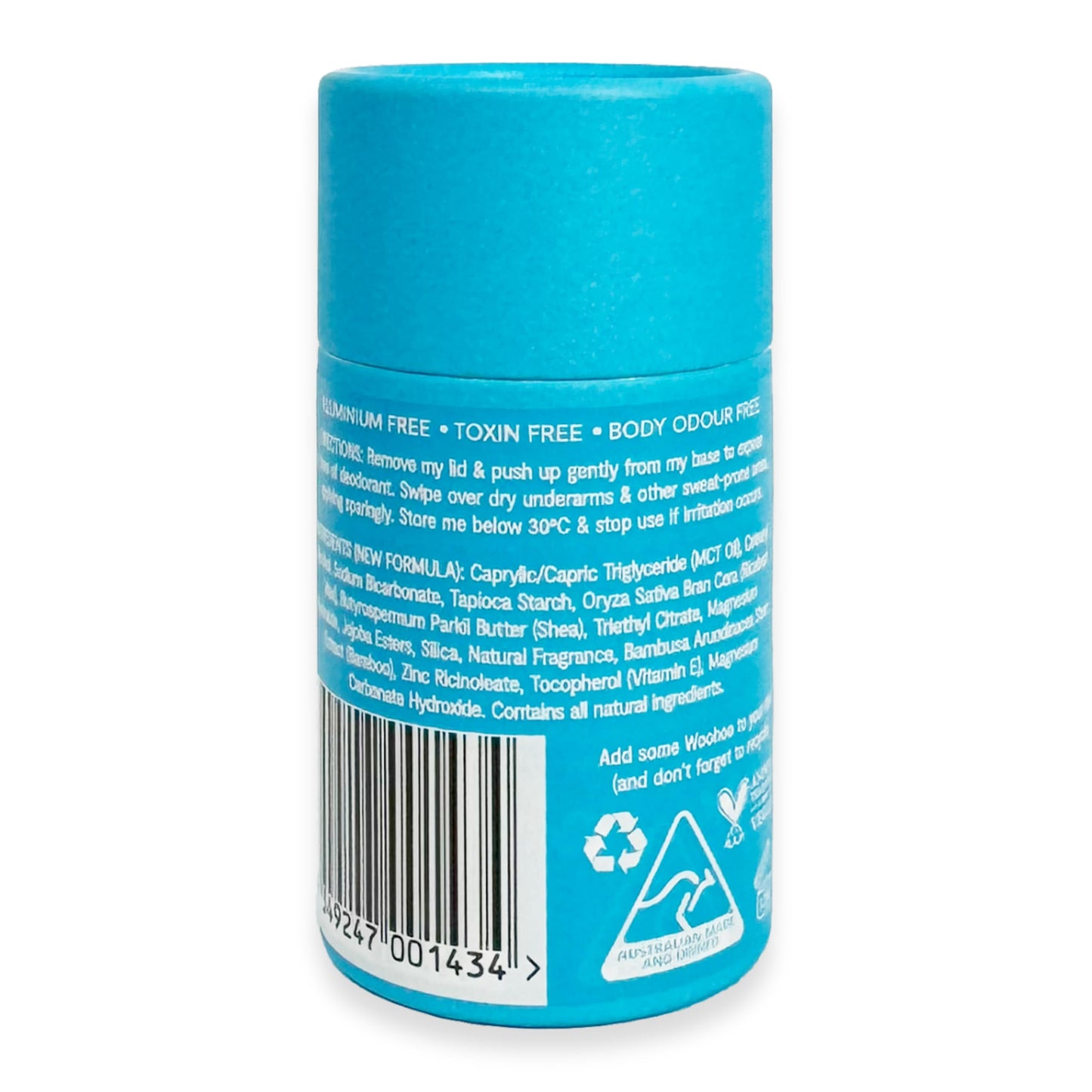 Woohoo! Body All-Natural Deodorant & Anti-Chafe Stick (Surf, 2.1 oz Eco Tube) Beauty and Personal Care Woohoo Body