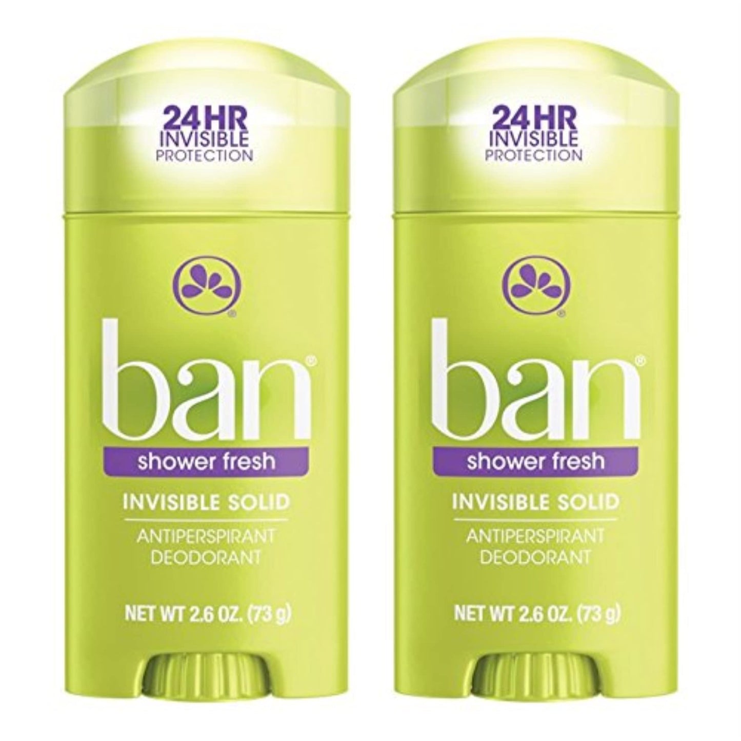 Ban Deodorant 2.6 Ounce Invisible Solid Shower Fresh (76ml) (2 Pack) Beauty and Personal Care Ban