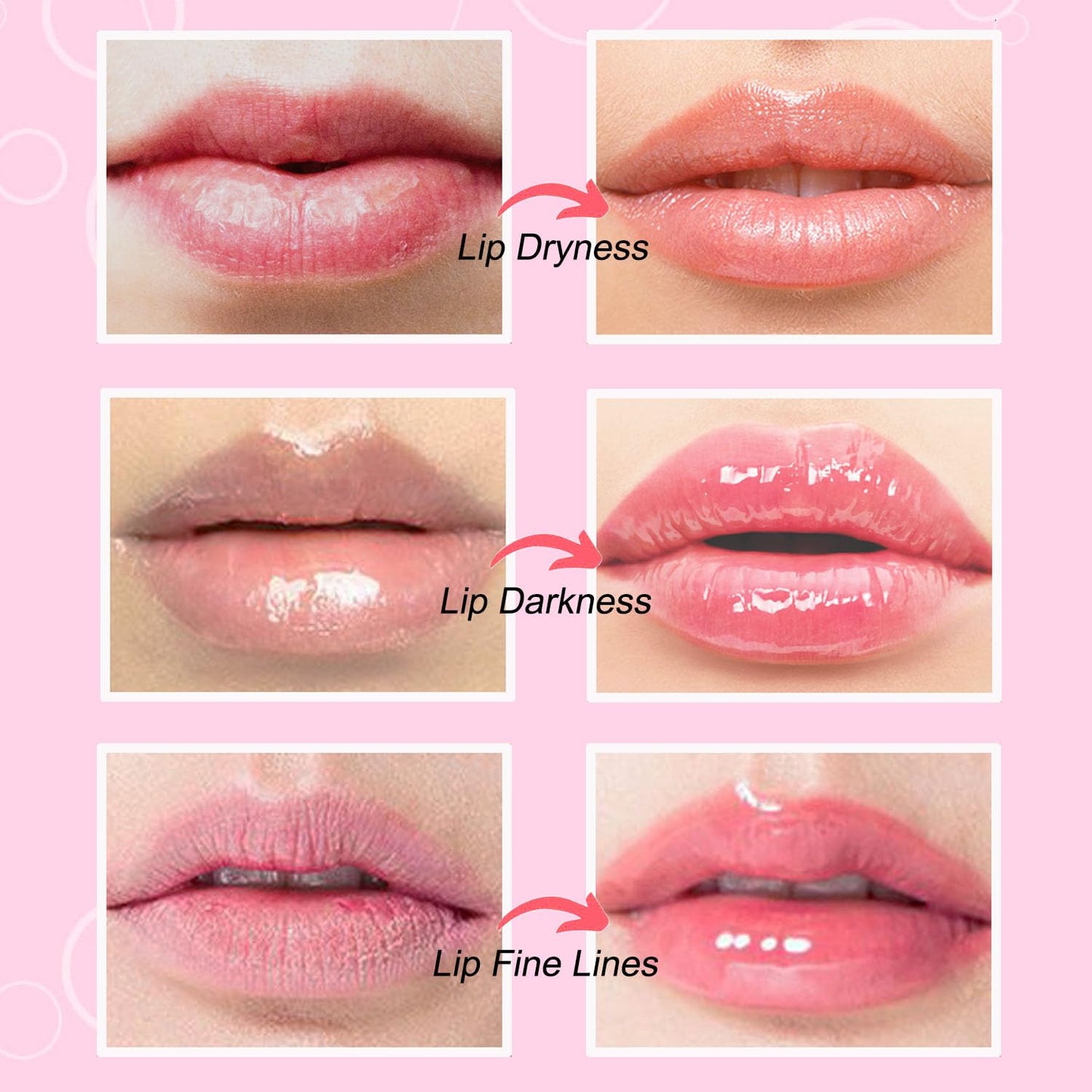 NIYET 30 pieces of Moisturizing Collagen Crystal Lip Mask - Anti-Ageing & Anti Chapped, Reduce lip Wrinkles, Fade Lip Color, Make Skin Smooth (Pink) Beauty & Personal Care NIYET