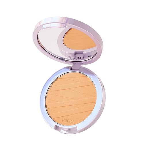 tarte face tape pressed powder - Medium-Coverage Waterproof Powder, Hyaluronic Acid & Peptides to Smooth & Set Makeup, Lightweight, Vegan Beauty & Personal Care tarte