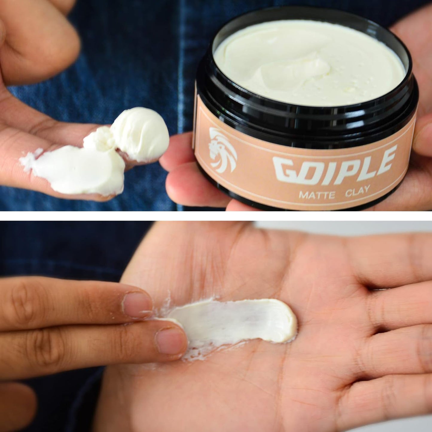 Hair Styling Clay, Matte Finish Hair Paste for Men, Water Based Matte Texture, Clay Pomade Ideal for All Men's Hair Types 100g (3.5oz) Beauty & Personal Care Goiple