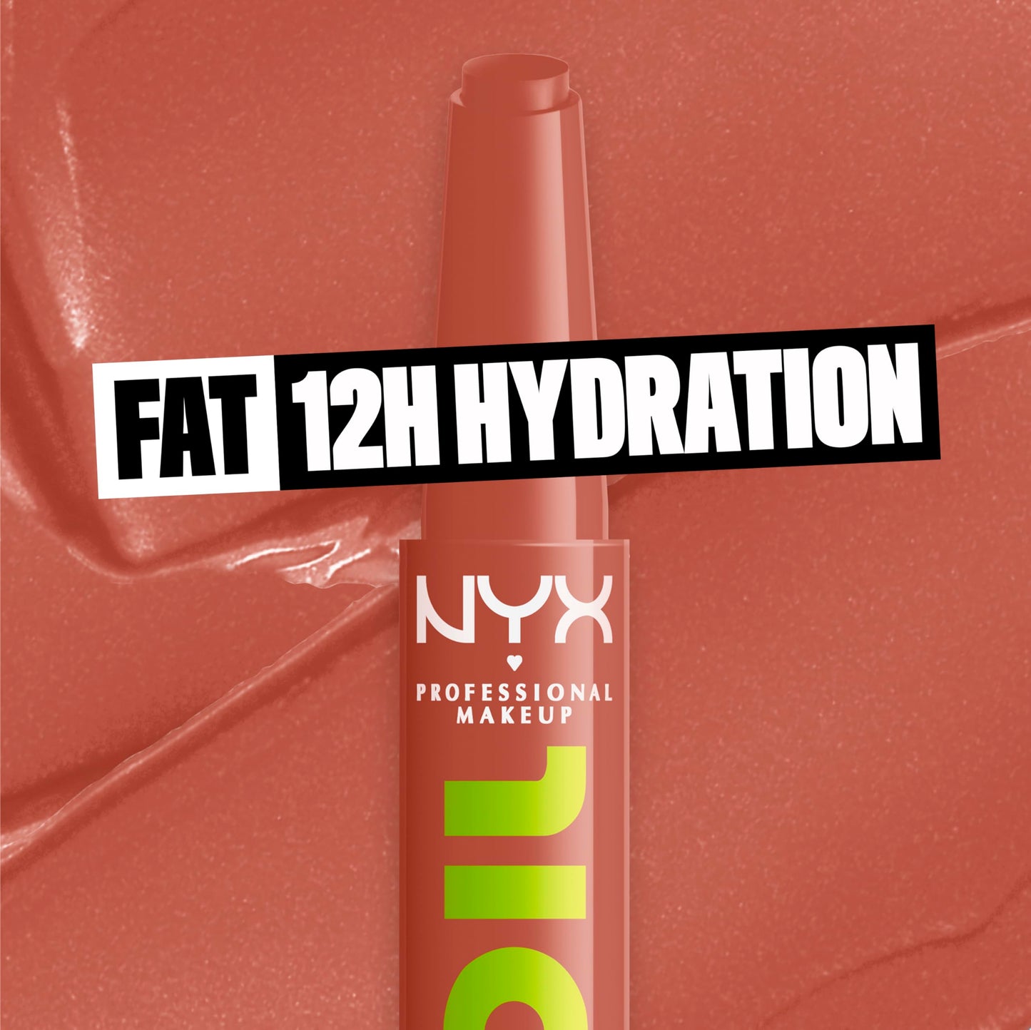 NYX PROFESSIONAL MAKEUP Fat Oil Slick Click, Lightweight, Buildable Pigmented Vegan Lip Balm - Verified (Nude) Beauty and Personal Care NYX PROFESSIONAL MAKEUP