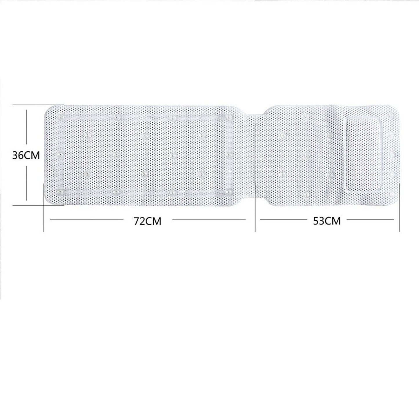 MENGKK Bath Pillows Non-Slip Bathtub Mat Mattress Pad Breathable Mesh Layers Bath Cushion with Pillow Full Body Tub Beauty and Personal Care MENGKK