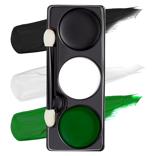 Spooktacular Creations Halloween Makeup Palette 3 Colors Face Body Paint with Brush for Zombie Skeleton Clown Witch Football Baseball Sports SFX Beauty & Personal Care Spooktacular Creations