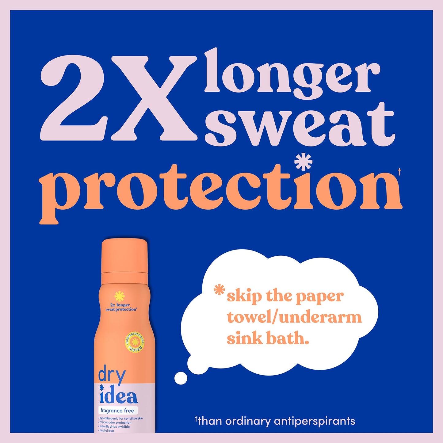 Dry Idea Fragrance-Free Dry Spray Deodorant & Antiperspirant for Women - Hypoallergenic for Sensitive Skin, 2X Longer Sweat Protection*, 72Hr Odor Beauty and Personal Care Dry Idea