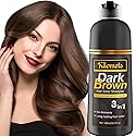 KILOMETS Dark Brown Hair Color Dye Shampoo, 400ml - 100% Grey Coverage in Minutes, Ammonia Free - Gray Silver Hair Dye Shampoo Beauty & Personal Care KILOMETS