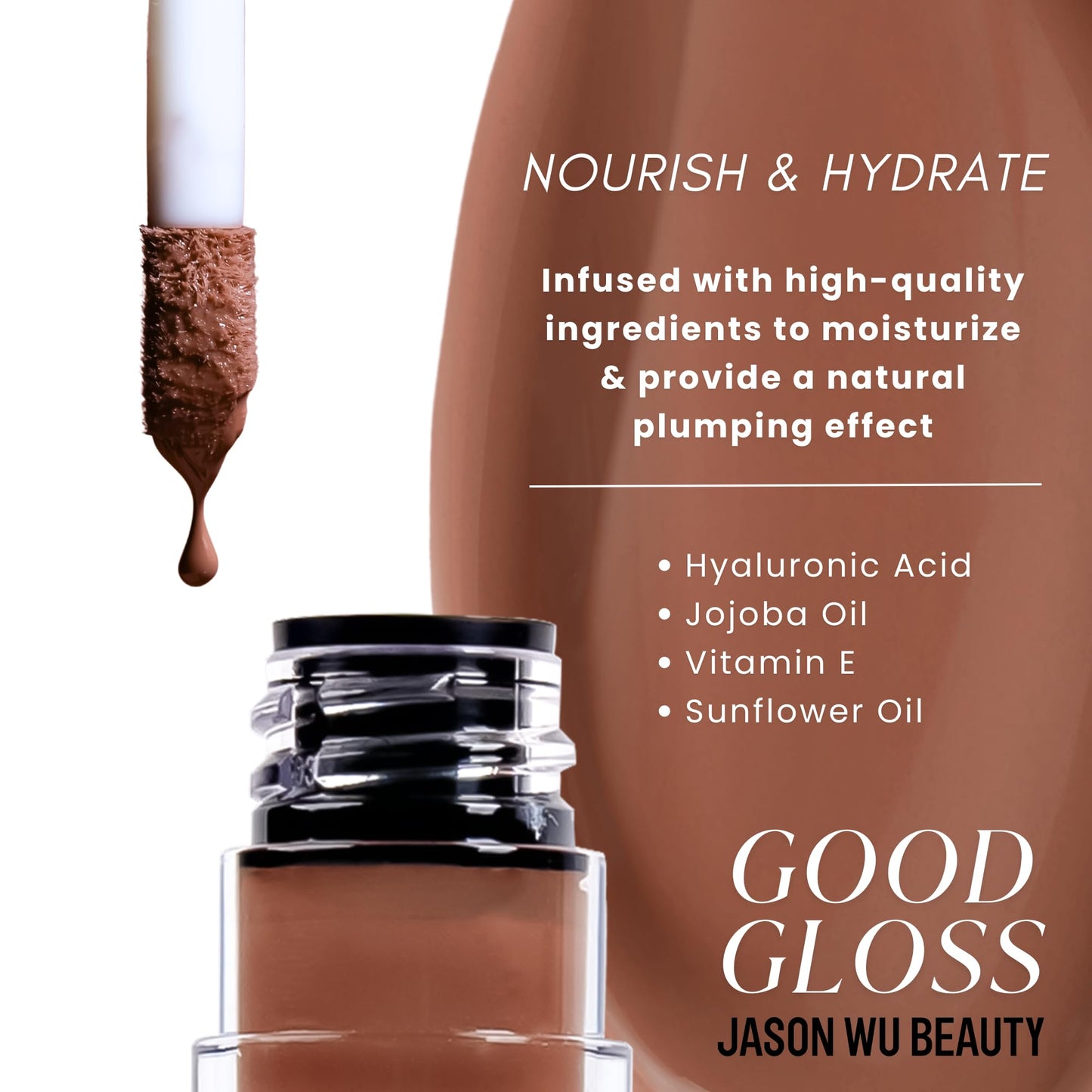 Jason Wu Good Gloss - Hydrating Non-Sticky Lip Gloss - GG02 Almond Latte Beauty & Personal Care Jason Wu