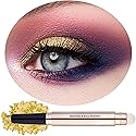 OVIQERKI 18 color eyeshadows stick shimmer,Highlighter waterproof eyeshadow pen,Colour pop eye makeup (14# Gold Shimmer) Beauty & Personal Care OVIQERKI