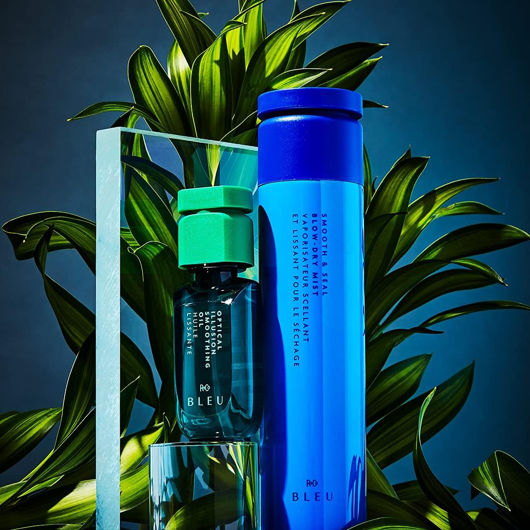 R+Co BLEU Optical Illusion Smoothing Oil - Adds Sleek Style, High Shine, Tames Flyaways, and Provides Separation with Lightweight, Nourishing Beauty & Personal Care R+Co