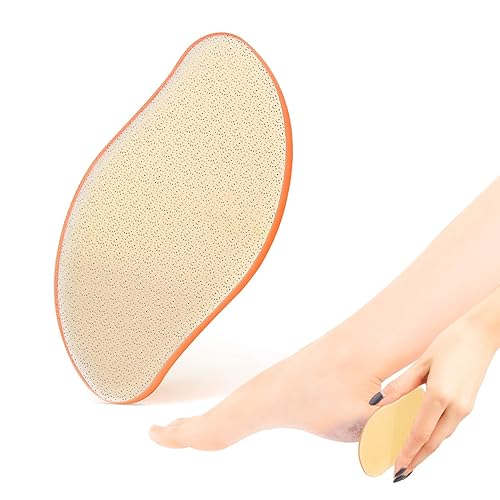 BEZOX Glass Foot File Callus Remover, Crystal Pedicure Foot Rasp for Callused, Coarse, Hard Skin Removal, Portable Hand Sized Foot Scraper for Cracked Beauty & Personal Care BEZOX