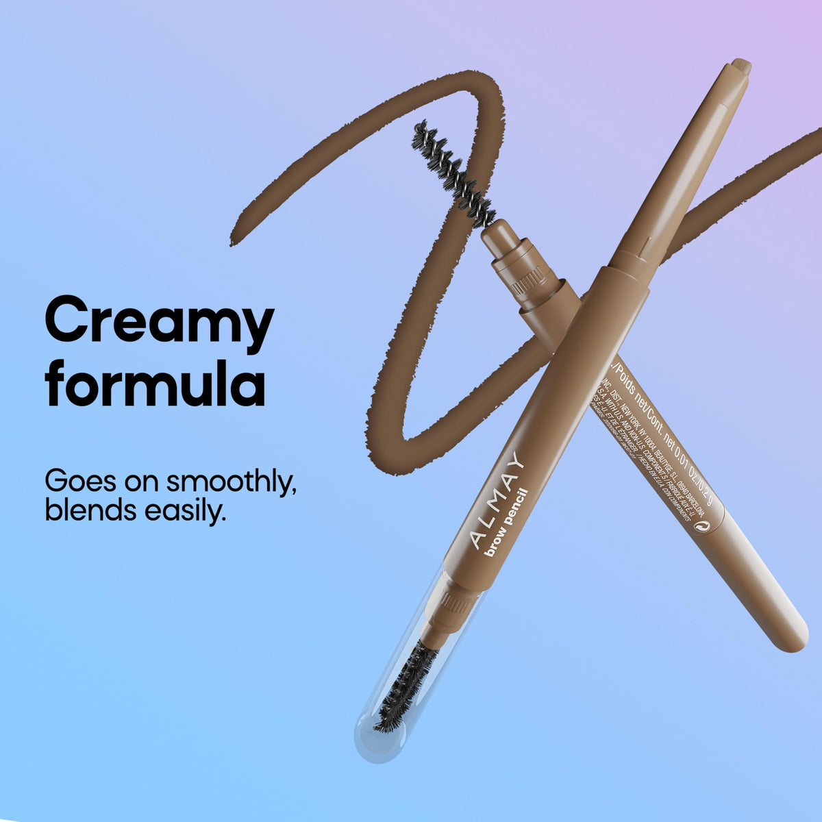 Almay Brow Pencil with Spoolie Brush, 803 Universal Taupe