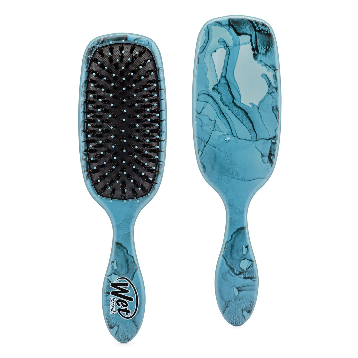 Wet Brush Shine Enhancer, Artic Blue - Ultra-soft IntelliFlex and Natural Boar Bristles for Shiny, Smooth Hair - For Women, Men, Wet or Dry Use