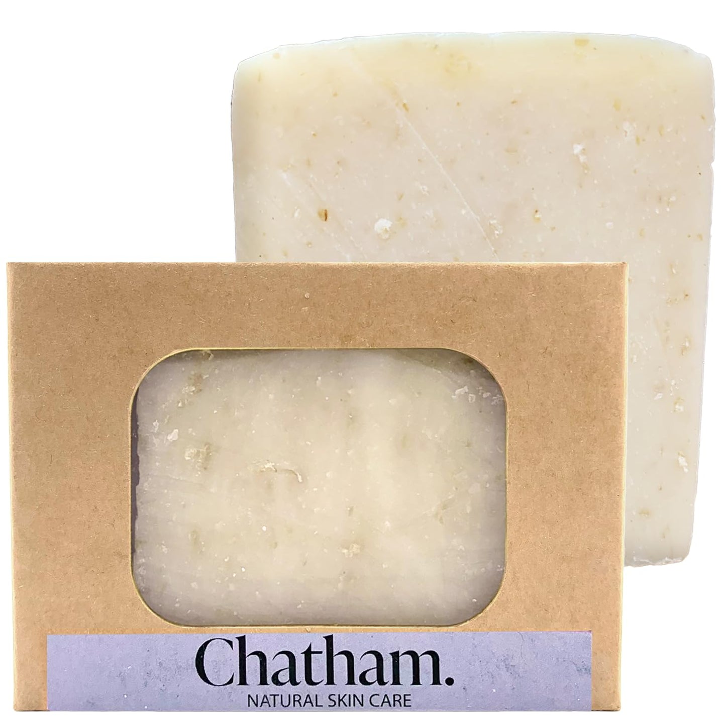 Chatham Unwind Lavender Lemon Oatmeal Moisturizing Soap Bar 5oz for Dry Skin, 100% Natural Ingredients, Shea Butter FREE, and Essential Oils Beauty & Personal Care Chatham Natural Skin Care