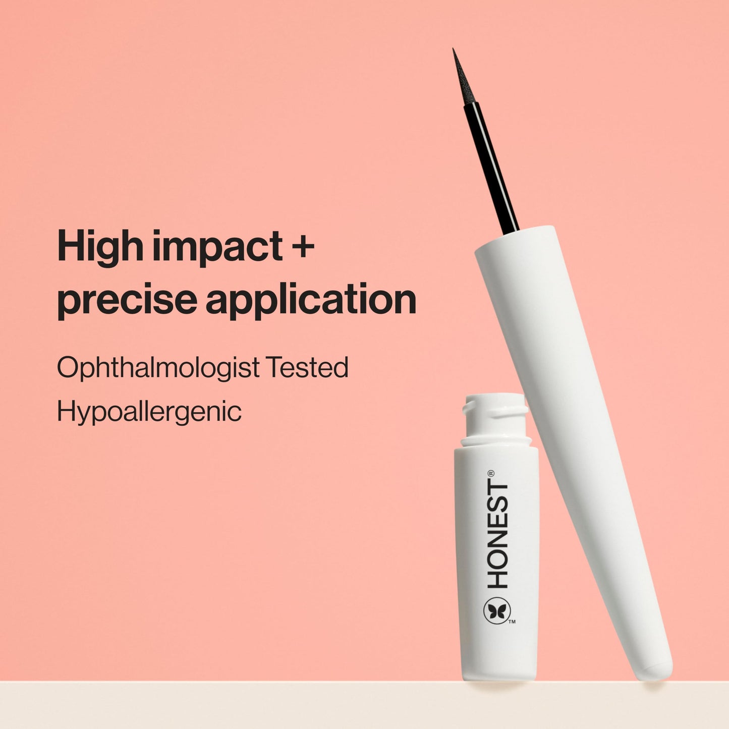 Honest Beauty Longlasting Liquid Eyeliner | Smudge + Flake Proof, Precise Application | Hypoallergenic, Vegan, + Cruelty Free | Black, 0.58 fl oz Beauty & Personal Care Honest Beauty