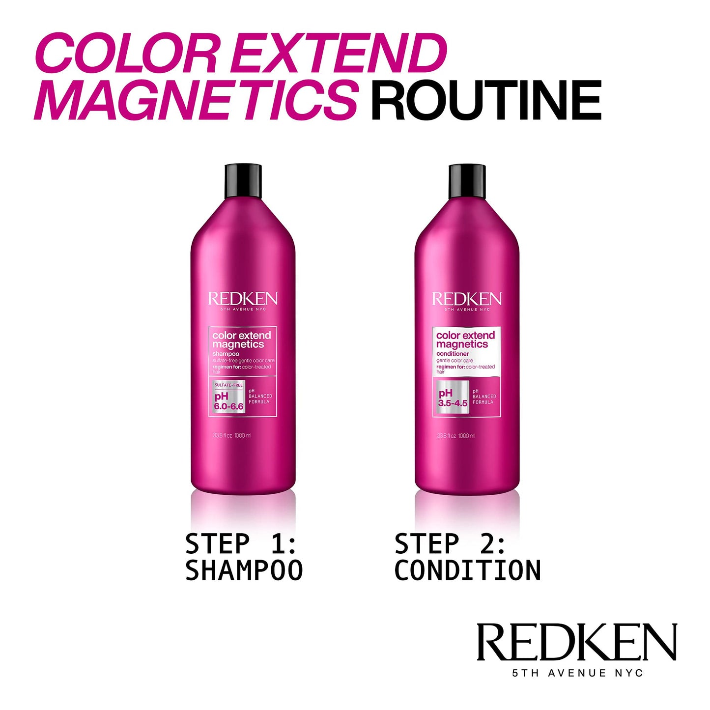 Redken Color Extend Magnetics Conditioner - For Color-Treated, 33.8 Fl Oz