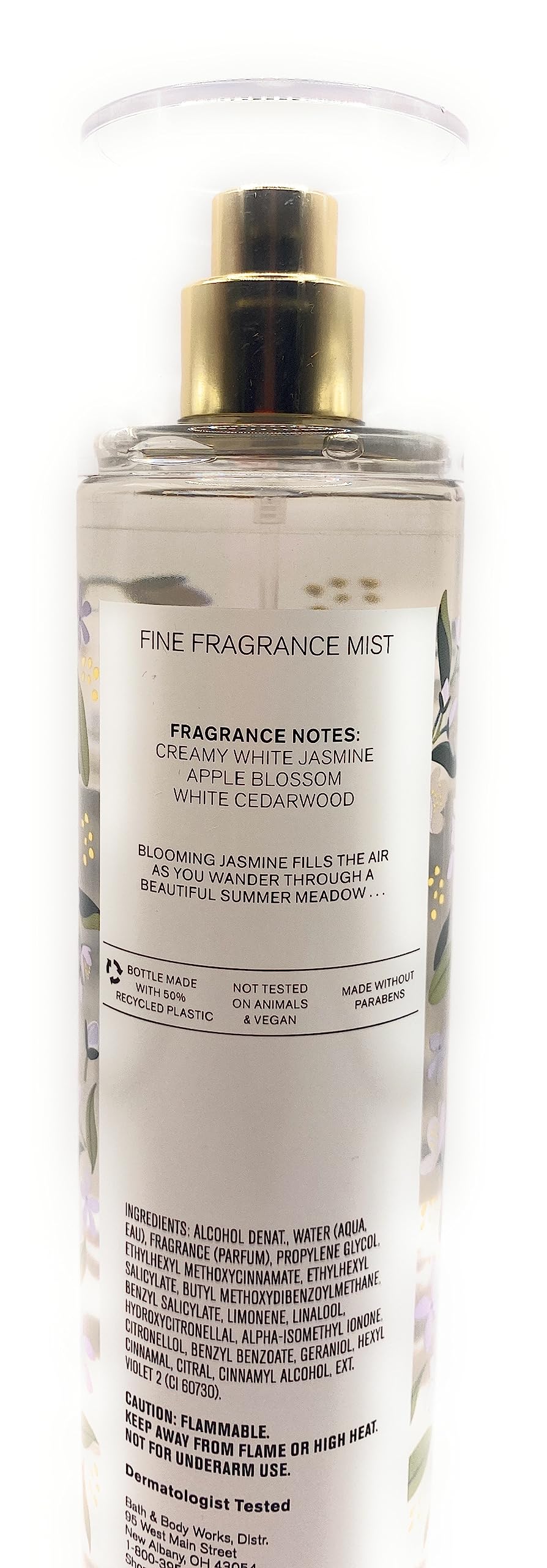 Bath & Body Works White Jasmine Fine Fragrance Mist 8 Fluid Ounce Spray Beauty & Personal Care Bath & Body Works