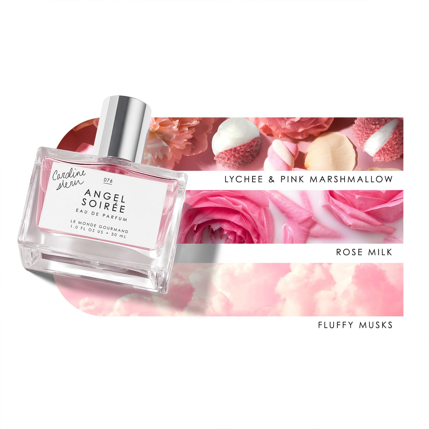 Le Monde Gourmand Angel Soirée Eau de Parfum - 1 fl oz (30 ml) - Lychee, Pink Marshmallow, Rose Milk Perfume Notes Beauty & Personal Care Le Monde Gourmand