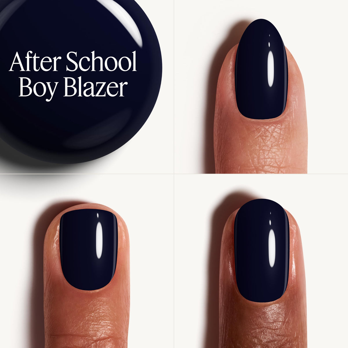 essie Nail Polish, Salon-Quality Blue Black Nail Polish, Vegan, After School Boy Blazer, 0.46 fl oz