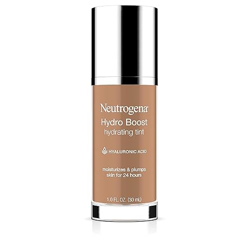 Neutrogena Hydro Boost Hydrating Tint with Hyaluronic Acid, Lightweight Water Gel Formula, Moisturizing, Oil-Free & Non-Comedogenic Liquid Foundation Beauty & Personal Care Neutrogena