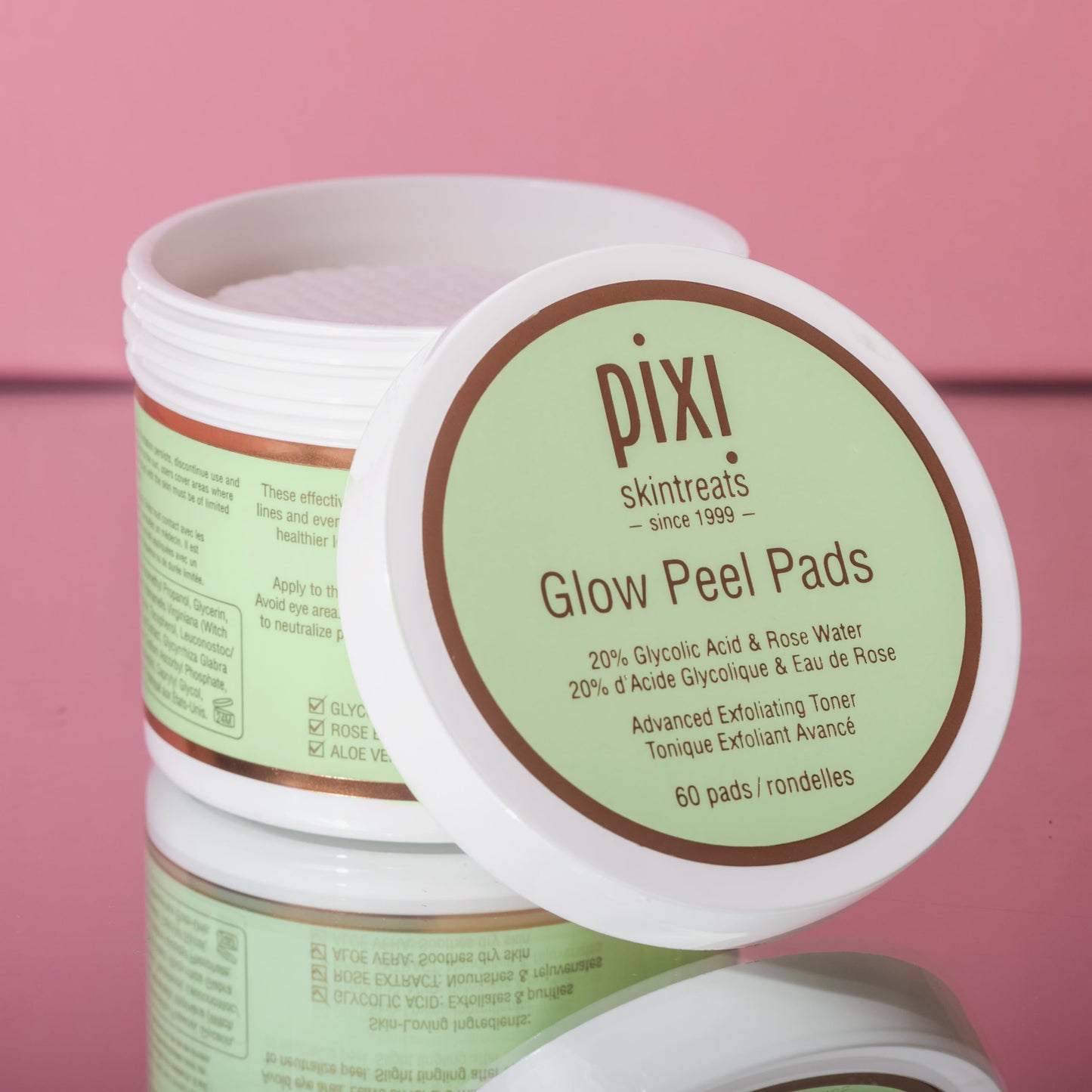 Pixi Beauty Glow Peel Pads | Exfoliating Treatment Contains 20% Glycolic Acid | Reveal Glowing Complexion | 60 Pads Beauty & Personal Care Pixi