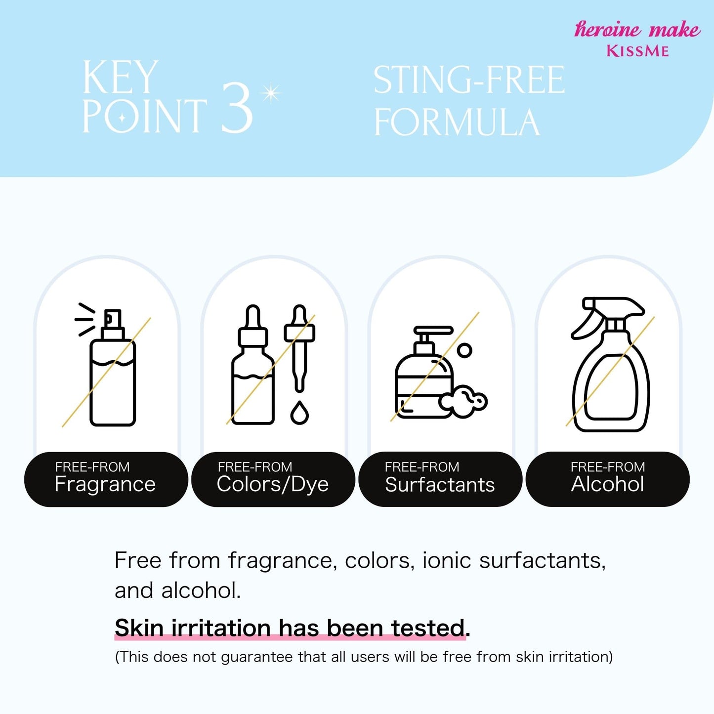 Heroine Make by KissMe Mascara Remover | Waterproof Makeup Remover Wand | Gentle Eye Makeup Solution for Sensitive Eyes | Travel Size for Waterproof Beauty and Personal Care Heroine Make