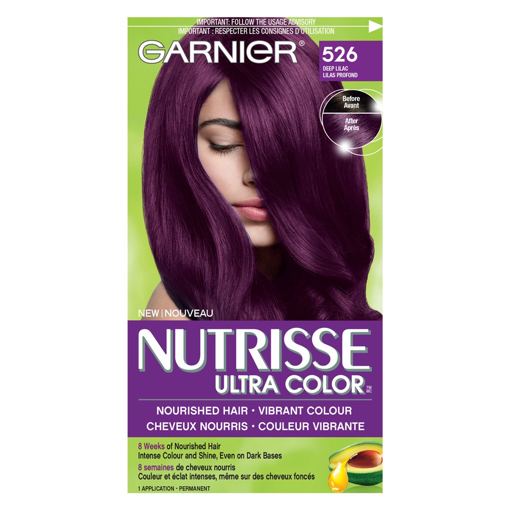 Garnier Nutrisse Nourishing Color Cream Hair Colour, Deep Lilac 526