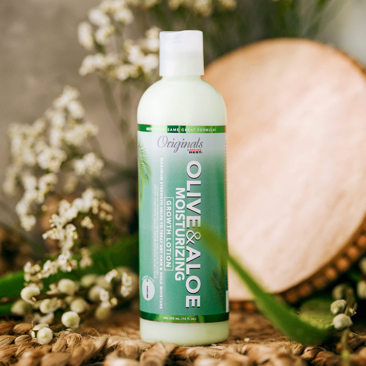 Originals by Africa's Best Olive & Aloe Moisturizing Growth Lotion, Ultimate Hydration Finishing Step, For All Hair Types and Textures, Petroleum Beauty & Personal Care Originals by Africa's Best