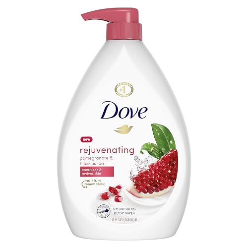 Dove Body Wash for Softer, Smoother Skin After Just One Use Pomegranate and Hibiscus Tea Sulfate-free Bodywash 34 oz Beauty & Personal Care Dove