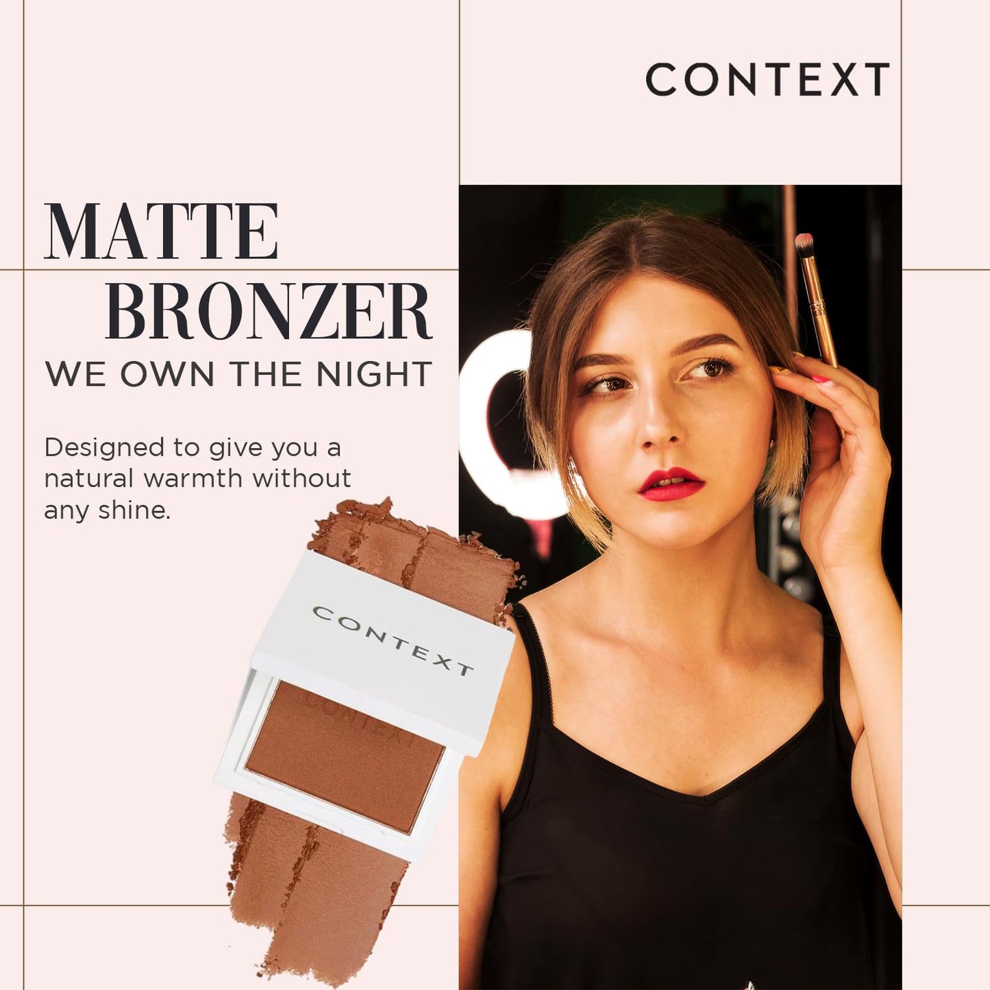Context Skin Matte Bronzer Powder for Face - Vegan & Cruelty Free Bronzer Makeup, Long Lasting Buildable Coverage & Sun Kissed Matte Finish, Blendable Beauty & Personal Care CONTEXT SKIN