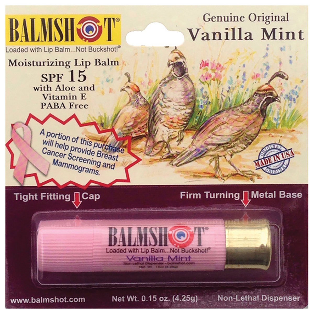 Balmshot Lip Balm Pink Beauty & Personal Care Balmshot