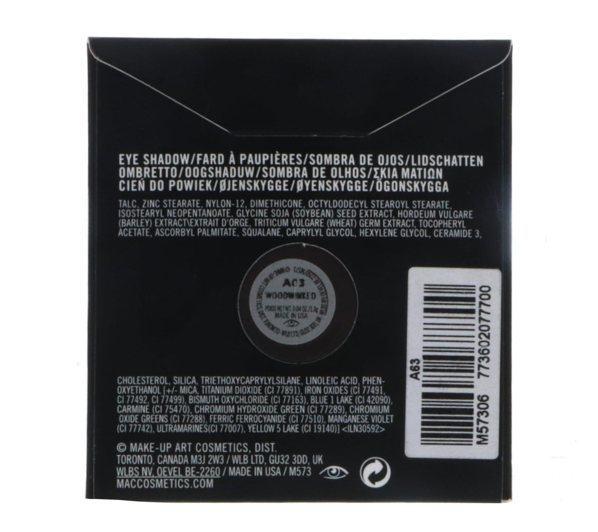 MAC Small Eye Shadow Refill Pan - Woodwinked 1.3g Beauty & Personal Care MAC