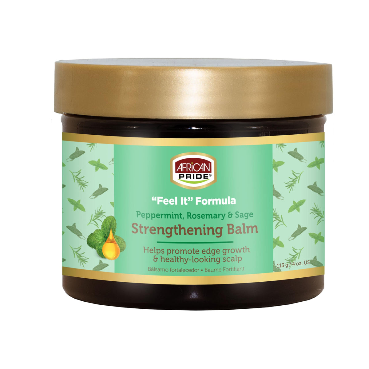 African Pride Feel It Formula Hair Strengthening Balm - 4oz
