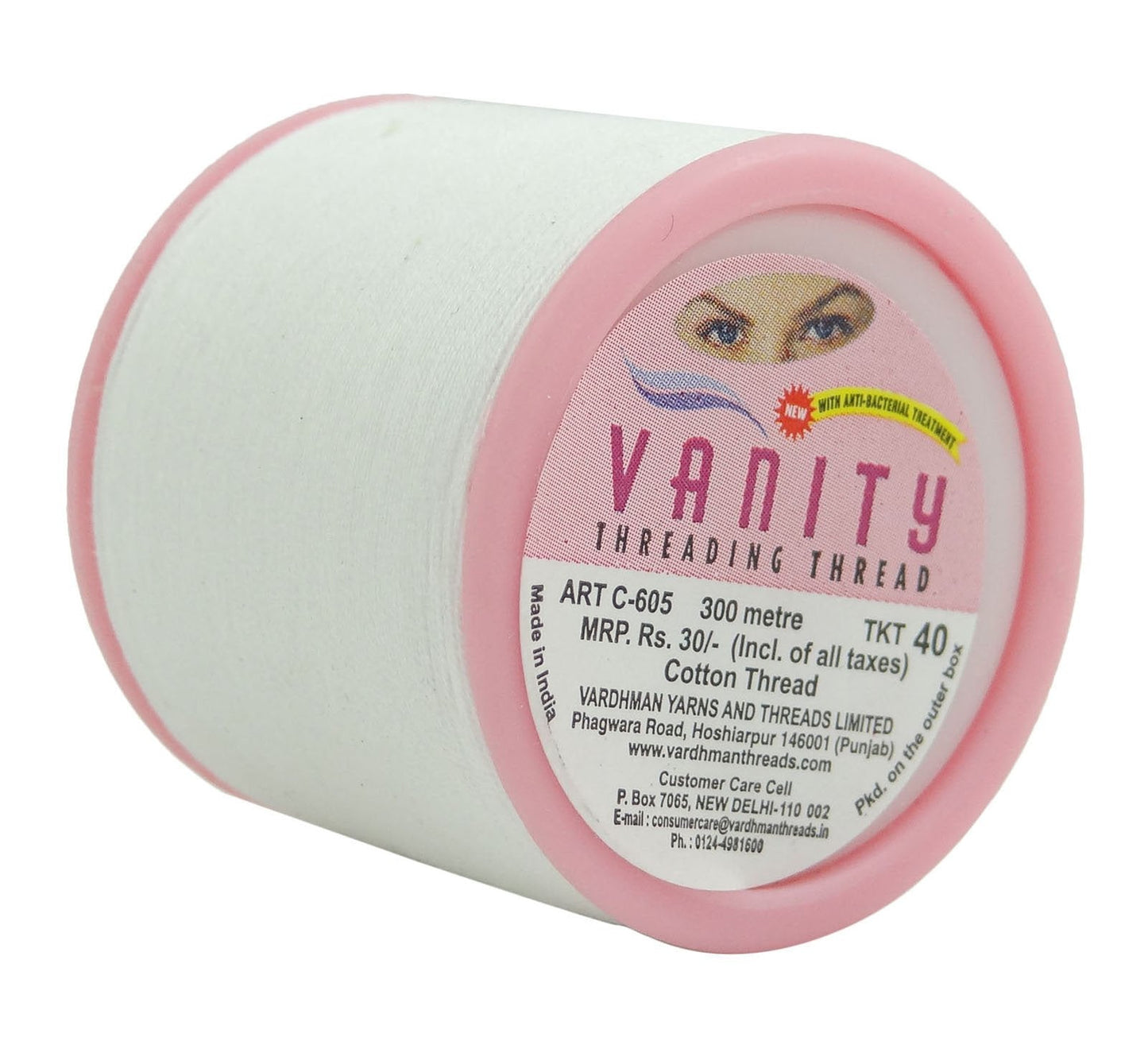 Cotton Thread Eyebrow Threading Antiseptic Facial Hair Remover Organic Roll Beauty and Personal Care IBA Indianbeautifulart