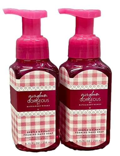 Bath and Body Works Gentle and Clean Foaming Hand Soap 8.75 oz each - Pack of 2 (Gingham Gorgeous) Beauty & Personal Care Bath & Body Works
