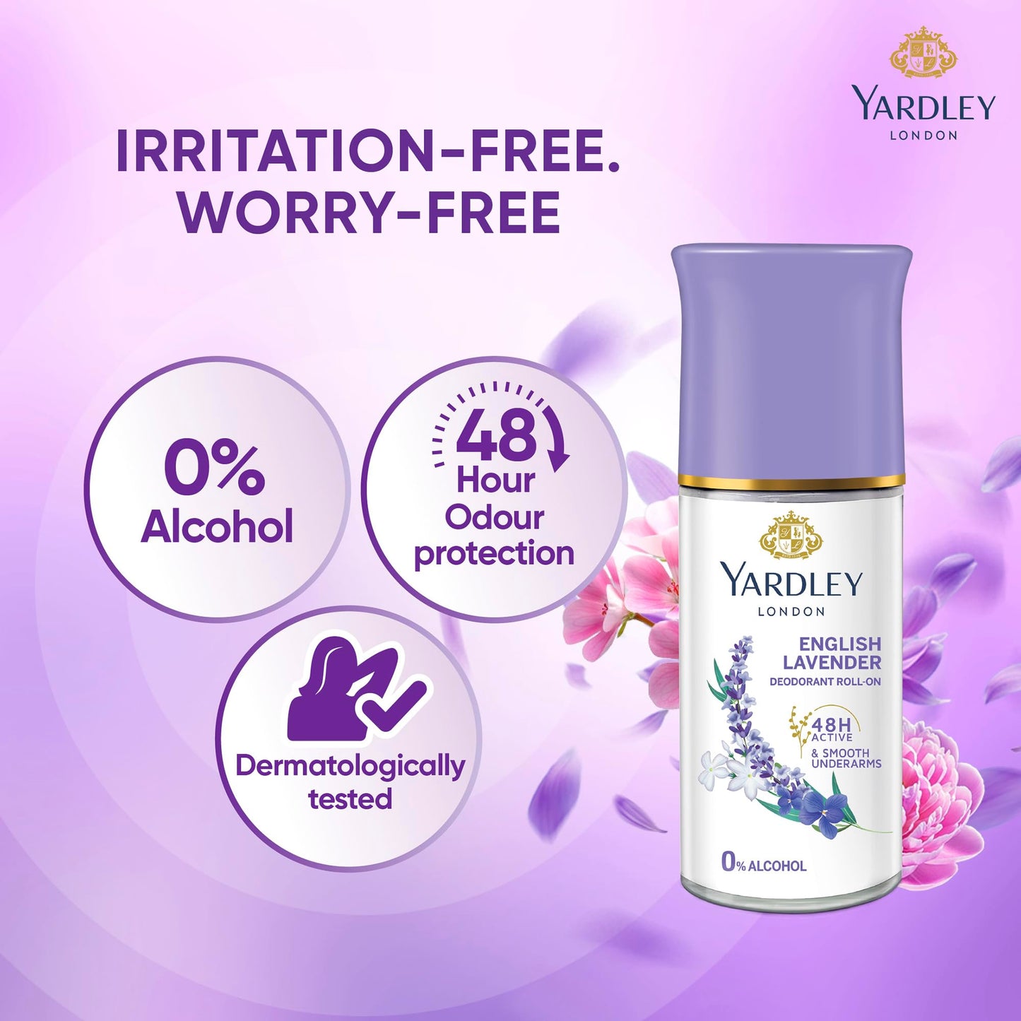 English Lavender Deodorant Roll-On By Yardley London 1.7 oz Beauty and Personal Care Yardley