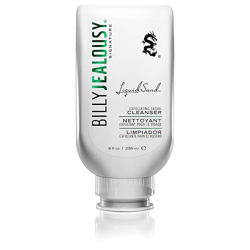 Billy Jealousy LiquidSand Exfoliating Face Cleanser for All Skin Types, Mens Face Wash for Daily Exfoliation of Dead Skin Cells & Grime, Cleans Beauty & Personal Care Billy Jealousy