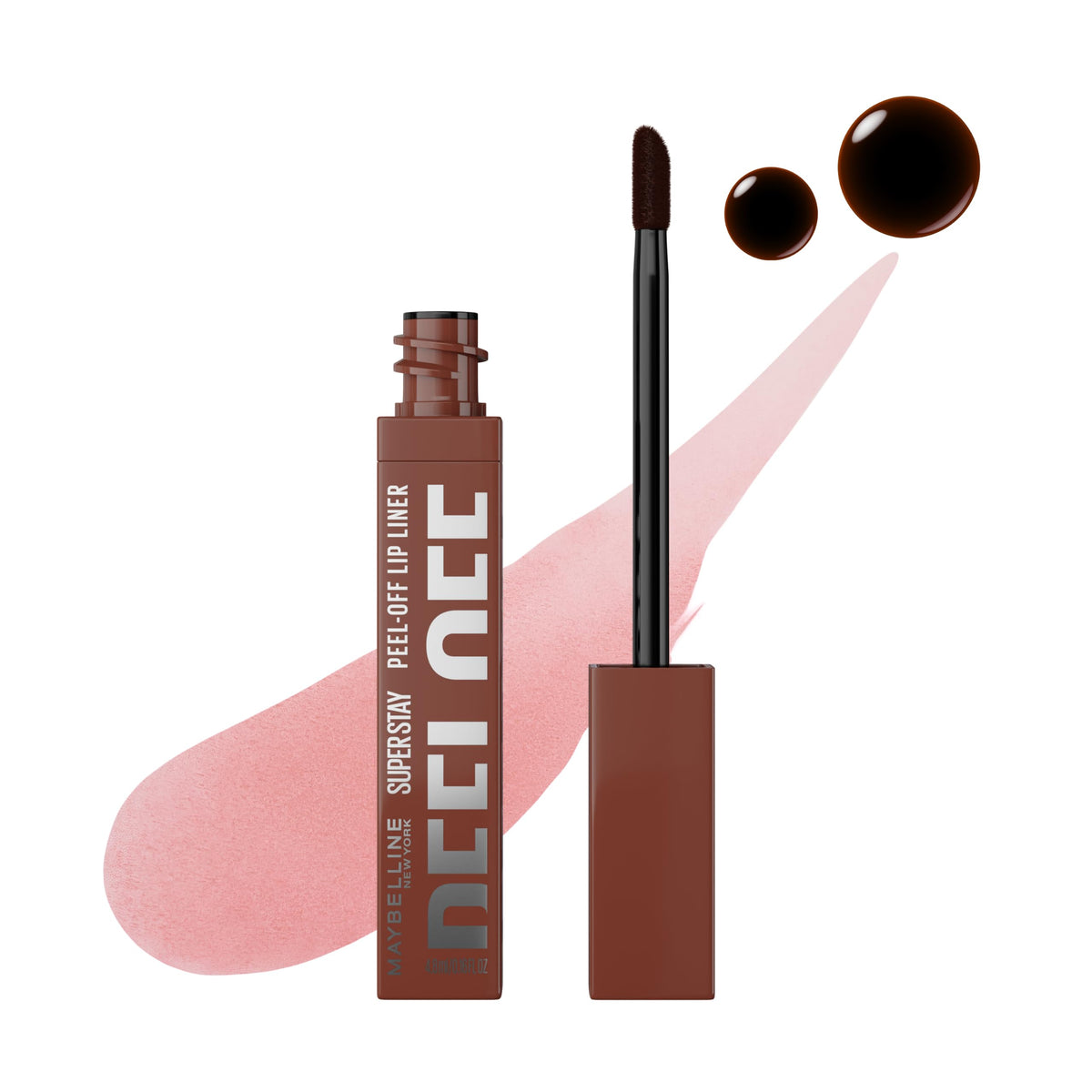 MAYBELLINE Super Stay Peel Off Lip Liner Lip Stain, Up to 24H Tattoo-Like Wear, Transfer-Proof Matte Finish, Hydrating Formula With Vitamin E, Aura
