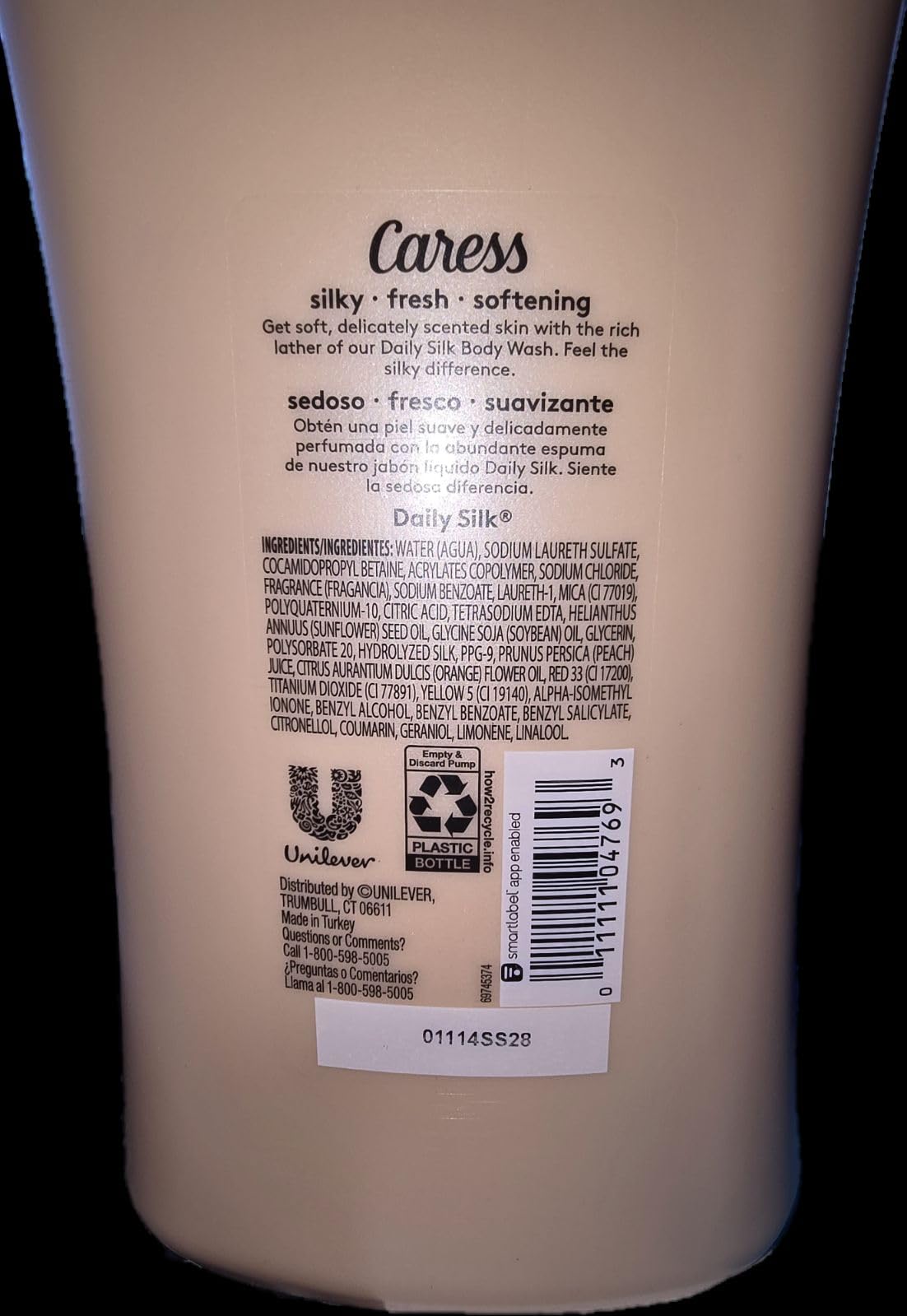Caress Daily Silk, White peach and Orange blossom scent for noticable silking, solf skin, moisturizing body wash 30 oz Beauty & Personal Care Caress