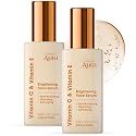 Radiant Aura Vitamin E & C Serum For Face - Dermatologist Tested, Anti Aging, Korean Skin Care - Revives Tired Skin, Smooths Fine Lines, Lightweight Beauty & Personal Care Radiant Aura