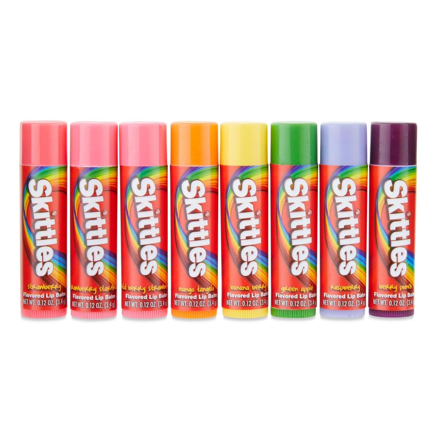 Taste Beauty Skittle Lip Balms 8 ct Christmas Stocking Stuffer Pack (8) Beauty and Personal Care Taste Beauty