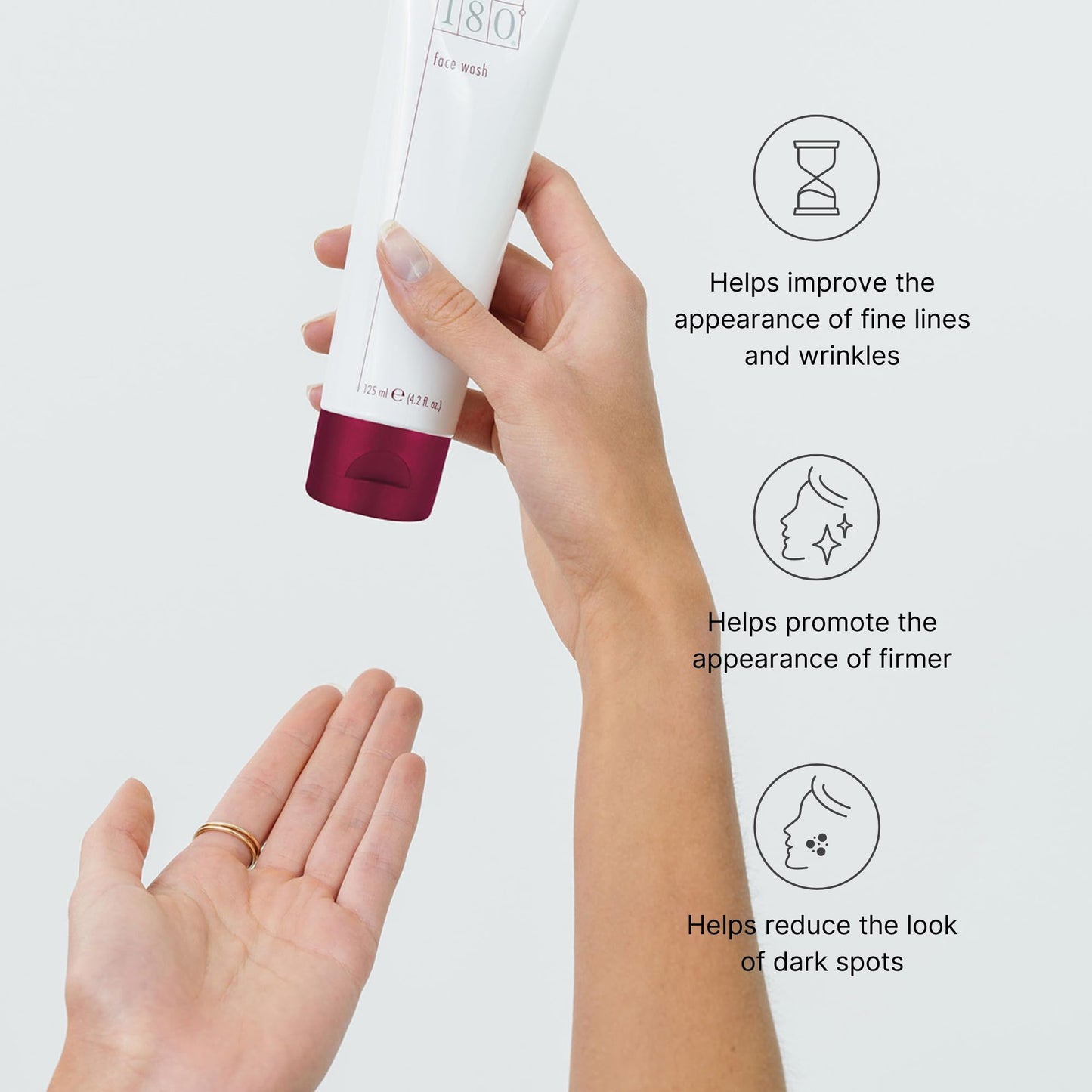 Nu Skin 180°® Face Wash | Aging Cleanser | Vitamin C Face Wash for Youthful Appearance | Fine Lines Reduction & Face Moisturizer | 4.2 Fl Oz | 1 Pack Beauty & Personal Care Nu Skin