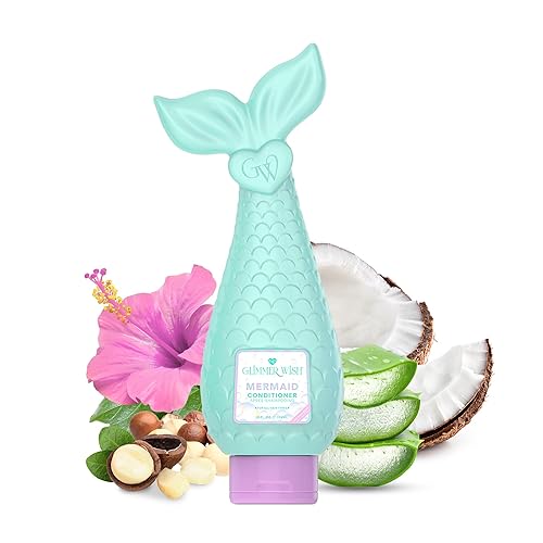 Glimmer Wish Mermaid Kids Conditioner, Paraben and Sulfate Free Conditioner for Strong and Smooth Hair, Kids Hair Care, Tropical Beach Scent, 12 Fl Oz Beauty & Personal Care Glimmer Wish