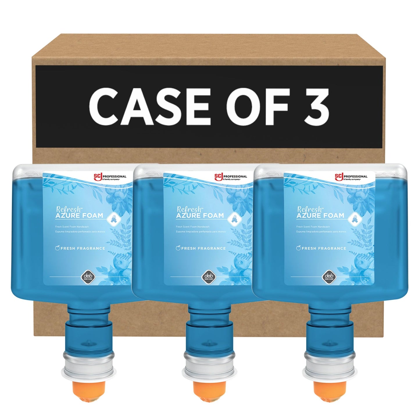SC Johnson Professional REFRESH AZURE FOAM HAND SOAP 1.2 LITER TOUCH FREE, 3 PACK Beauty & Personal Care SC Johnson Professional